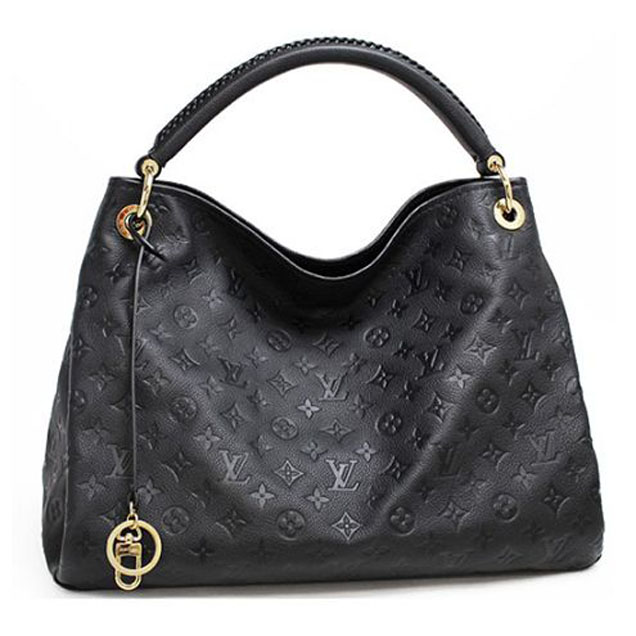 Сумка Louis Vuitton M41066 Artsy MM Hobo Bag Monogram Empreinte Leather "Black" фото № 2