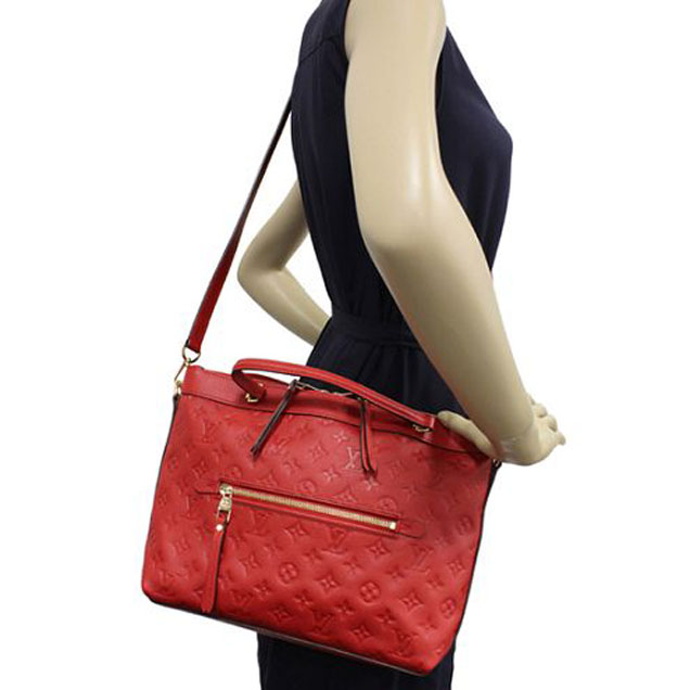 Сумка Louis Vuitton M41169 Bastille PM Tote Bag Monogram Empreinte Leather "Red" фото № 7