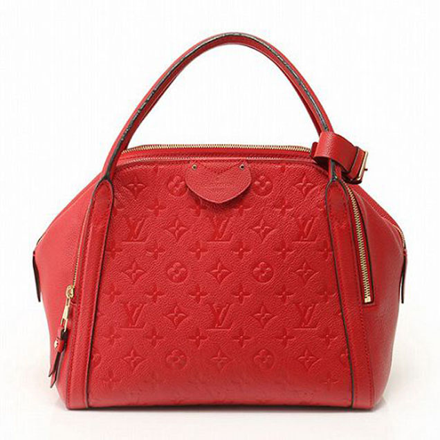 Сумка Louis Vuitton M41190 Marais MM Tote Bag Monogram Empreinte Leather "Red" фото № 2