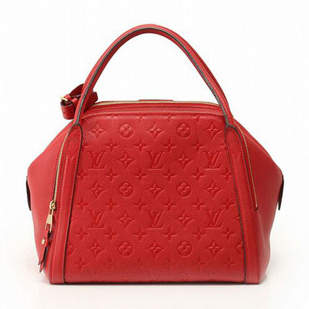 Сумка Louis Vuitton M41190 Marais MM Tote Bag Monogram Empreinte Leather "Red" фото № 4
