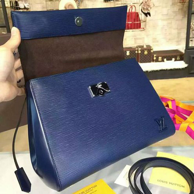 Сумка Louis Vuitton M41299 Cluny MM Tote Bag Epi Leather "Navy Blue" фото № 7