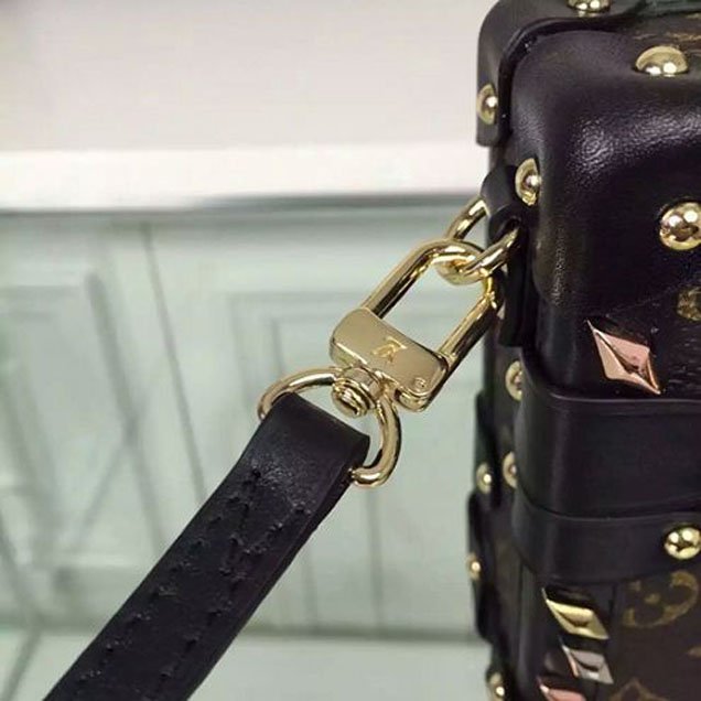 Сумка Louis Vuitton M41552 Petite Malle Crossbody Bag Monogram Canvas "Brown" фото № 8