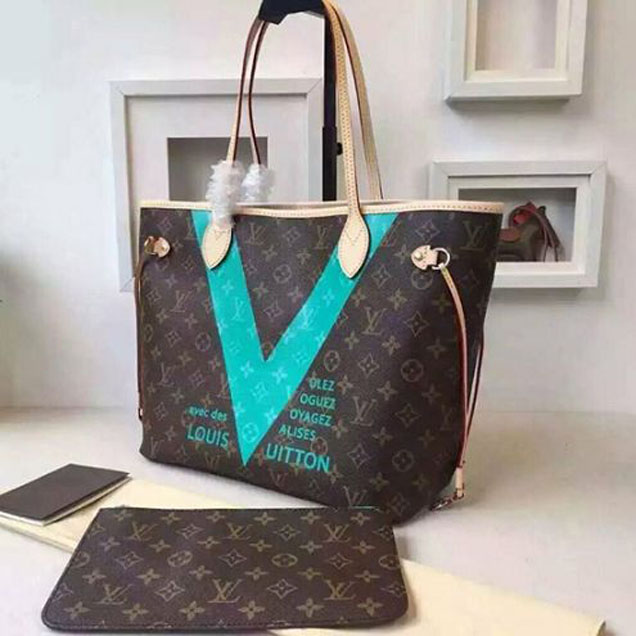 Сумка Louis Vuitton M41601 Neverfull MM Shoulder Bag Monogram Canvas "Brown" фото № 2