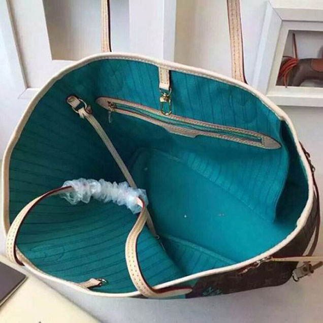 Сумка Louis Vuitton M41601 Neverfull MM Shoulder Bag Monogram Canvas "Brown" фото № 8