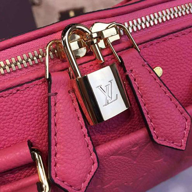 Сумка Louis Vuitton M42398 Speedy Bandouliere 20 Tote Bag Monogram Empreinte Leather "Peach" фото № 5