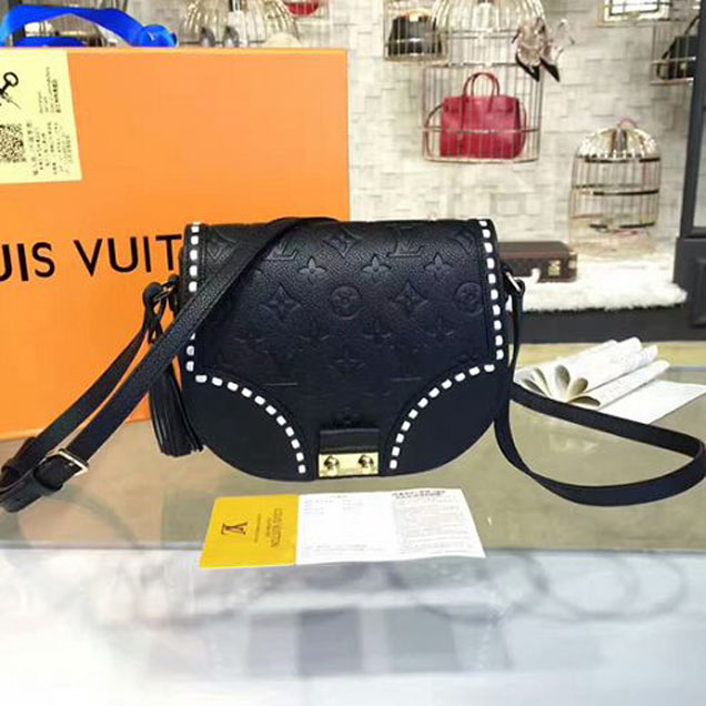 Сумка Louis Vuitton M43143 Junot Crossbody Bag Monogram Empreinte Leather "Black" фото № 2