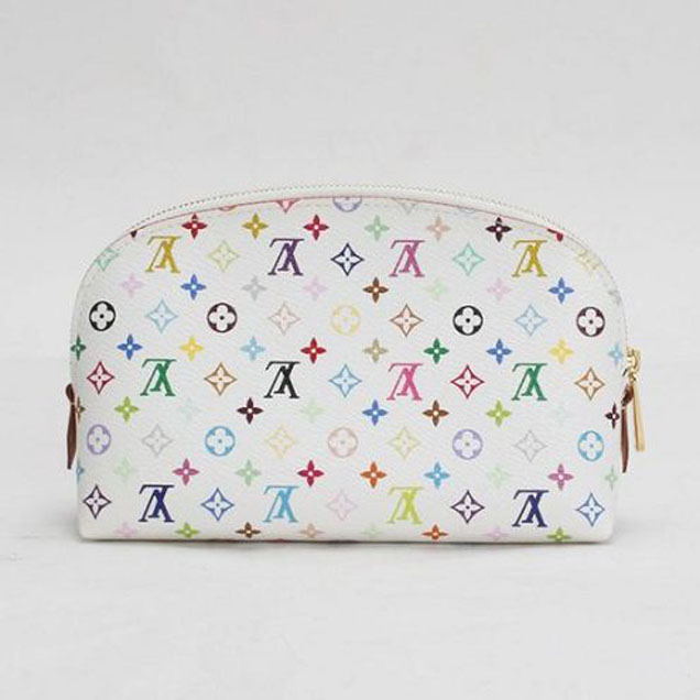 Косметичка Louis Vuitton M47354 Cosmetic Pouch Monogram Multicolore Canvas "White" фото № 2