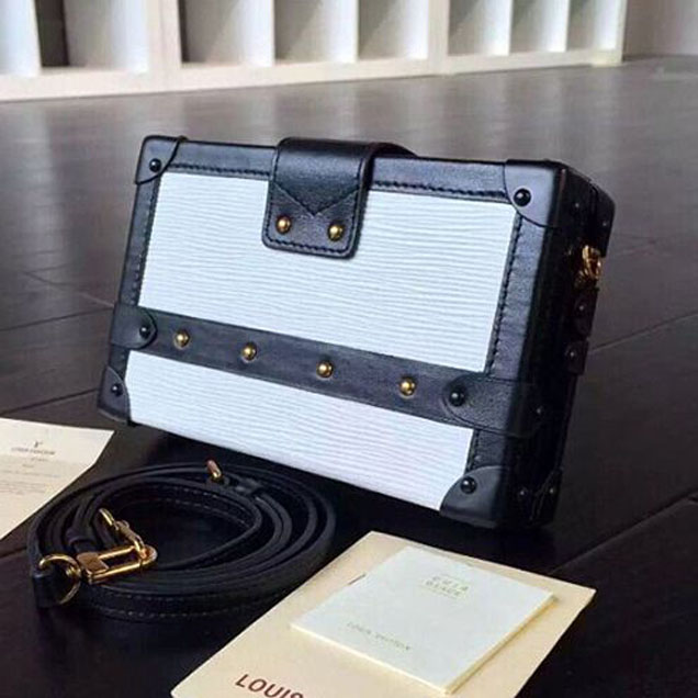 Сумка Louis Vuitton M50015 Petite Malle Crossbody Bag Epi Leather "White" фото № 3