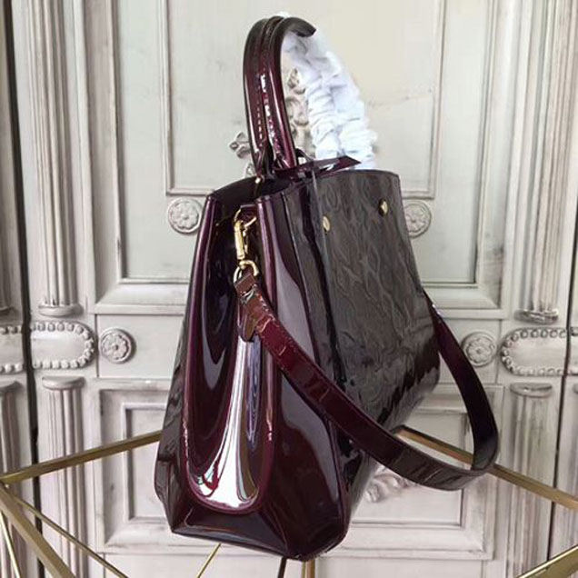 Сумка Louis Vuitton M50400 Montaigne MM Tote Bag Monogram Vernis "Chocolate" фото № 3