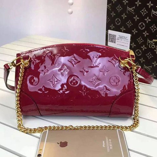 Сумка Louis Vuitton M50587 Santa Monica Clutch Crossbody Bag Monogram Vernis "Pink" фото № 3