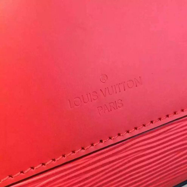 Сумка Louis Vuitton M51333 Kleber PM Tote Bag Epi Leather "Red" фото № 8