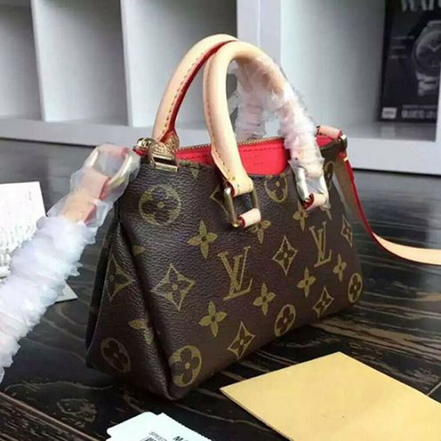 Сумка Louis Vuitton M61254 Nano Pallas Crossbody Bag Monogram Canvas "Brown" фото № 3
