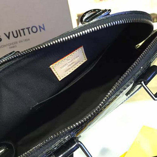 Сумка Louis Vuitton M90063 Alma BB Tote Bag Monogram Vernis "Black" фото № 9