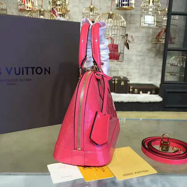 Сумка Louis Vuitton M90976 Alma BB Tote Bag Monogram Vernis "Pink" фото № 3