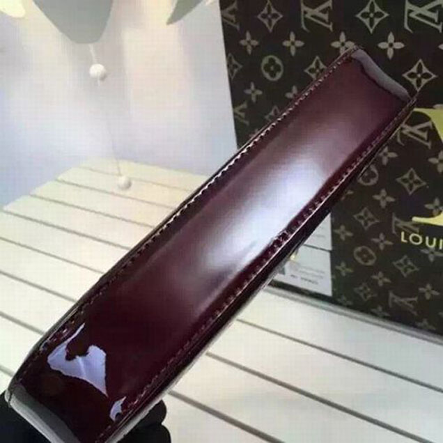 Сумка Louis Vuitton M91576 Pochette Accessoires Monogram Vernis "Chocolate" фото № 5