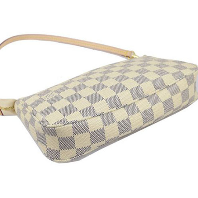 Сумка Louis Vuitton N41207 Pochette Accessoires Damier Azur Canvas "White" фото № 4