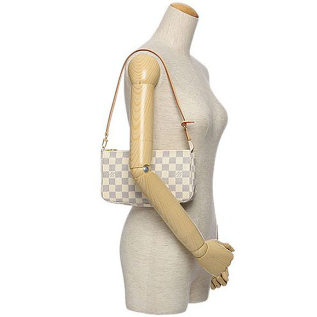 Сумка Louis Vuitton N41207 Pochette Accessoires Damier Azur Canvas "White" фото № 6