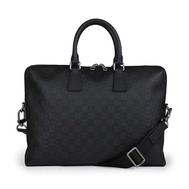 Портфель Louis Vuitton N41248 Porte Documents Jour Briefcase Damier Infini Leather "Black" фото № 2