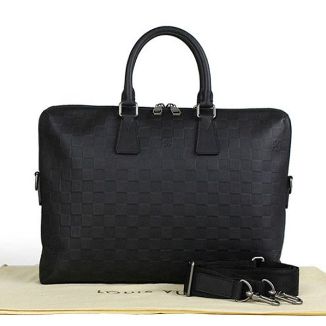 Портфель Louis Vuitton N41248 Porte Documents Jour Briefcase Damier Infini Leather "Black" фото № 8