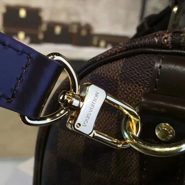 Сумка Louis Vuitton N41368 Speedy Bandouliere 25 Tote Bag Damier Ebene Canvas "Brown" фото № 8