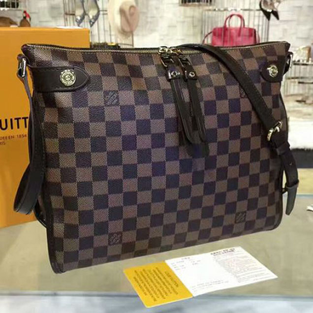 Сумка Louis Vuitton N41425 Duomo Shoulder Bag Damier Ebene Canvas "Brown" фото № 2