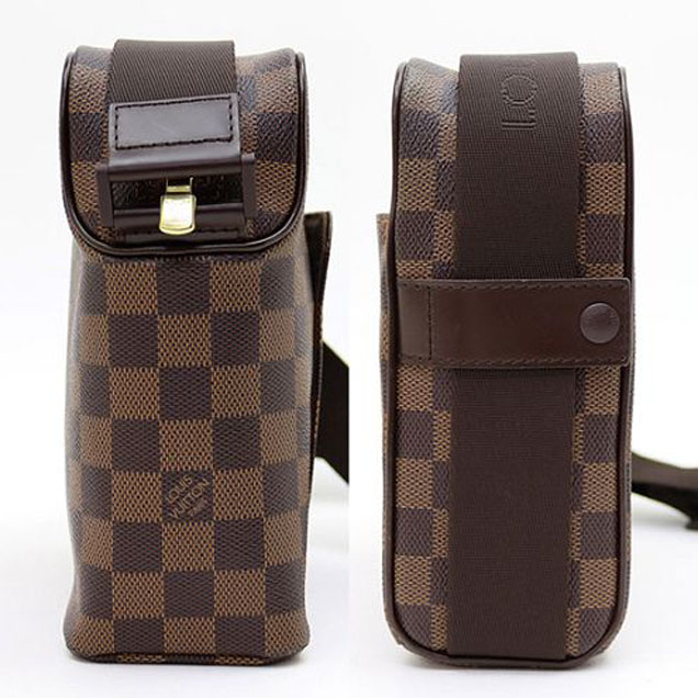 Сумка Louis Vuitton N41442 Olav PM Messenger Bag Damier Ebene Canvas "Brown" фото № 4