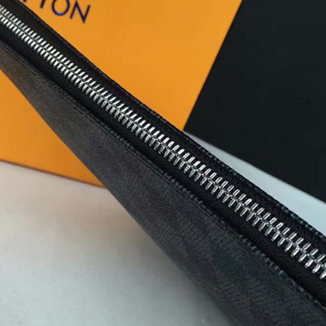 Клатч Louis Vuitton N41501 Pochette Jour GM Damier Graphite Canvas "Graphite" фото № 8