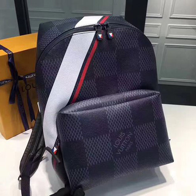 Рюкзак Louis Vuitton N44006 Apollo Backpack Damier Cobalt Canvas "Navy Blue" фото № 2