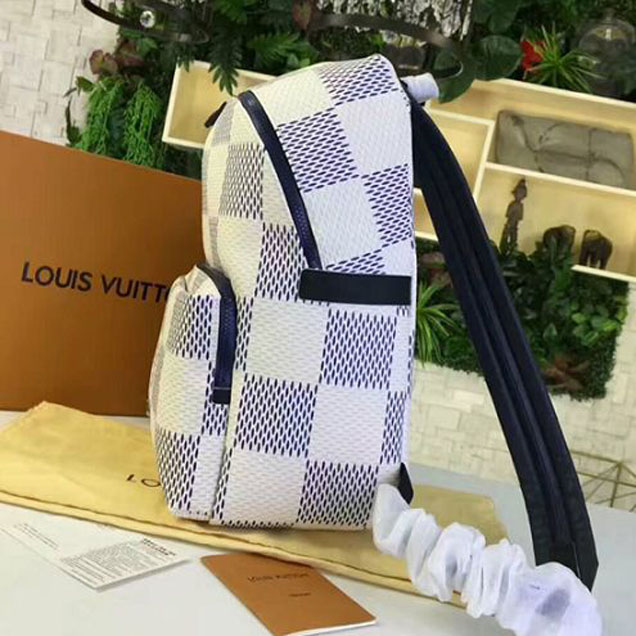 Рюкзак Louis Vuitton N44017 Apollo Backpack Damier Azur Canvas "White" фото № 3