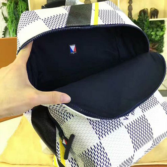 Рюкзак Louis Vuitton N44017 Apollo Backpack Damier Azur Canvas "White" фото № 9