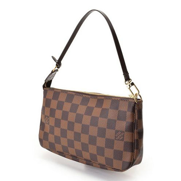 Сумка Louis Vuitton N51985 Pochette Accessoires Damier Ebene Canvas "Brown" фото № 3
