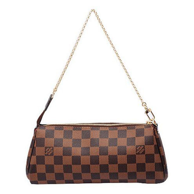 Сумка Louis Vuitton N55213 Eva Clutch Damier Ebene Canvas "Brown" фото № 5