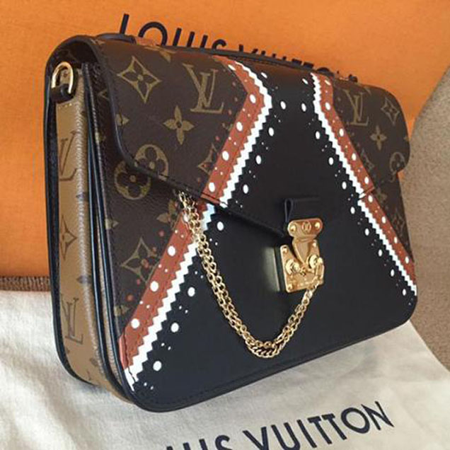 Сумка Louis Vuitton Pochette Metis MM M43488 Monogram Canvas "Brown" фото № 3