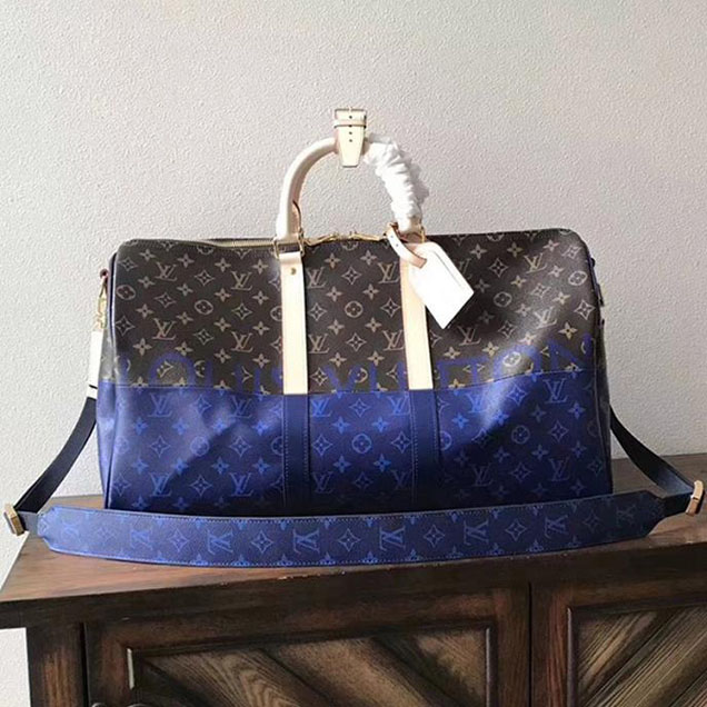 Сумка Louis Vuitton Keepall Bandouliere 50 M43861 Monogram Canvas "Brown" фото № 2