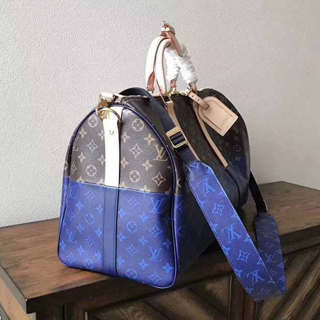 Сумка Louis Vuitton Keepall Bandouliere 50 M43861 Monogram Canvas "Brown" фото № 3