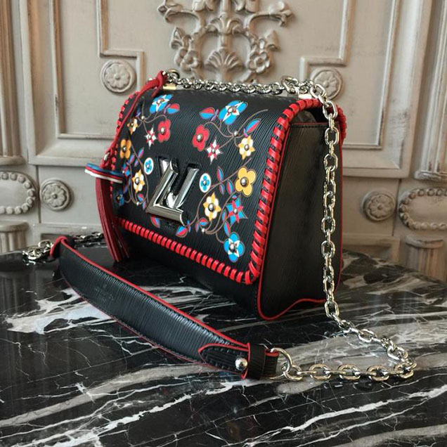 Сумка Louis Vuitton Twist MM M53531 Epi Leather "Black" фото № 3