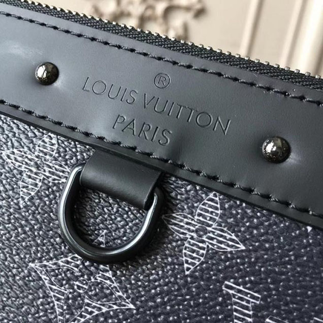 Клатч Louis Vuitton Monogram Eclipse Canvas Pochette Apollo M62904 "Black" фото № 7