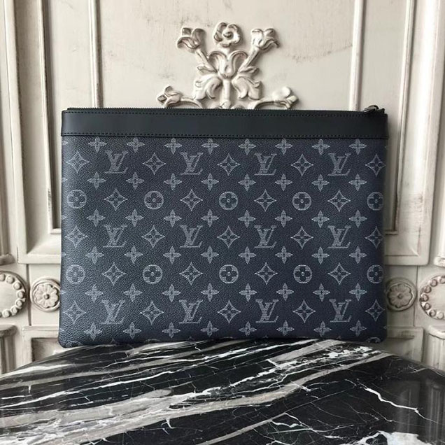 Клатч Louis Vuitton Monogram Eclipse Canvas Pochette Apollo M62904 "Black" фото № 4