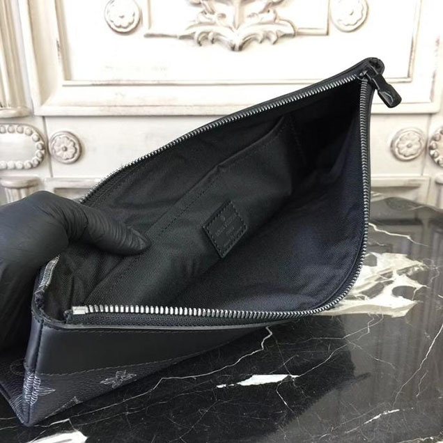 Клатч Louis Vuitton Monogram Eclipse Canvas Pochette Apollo M62904 "Black" фото № 9