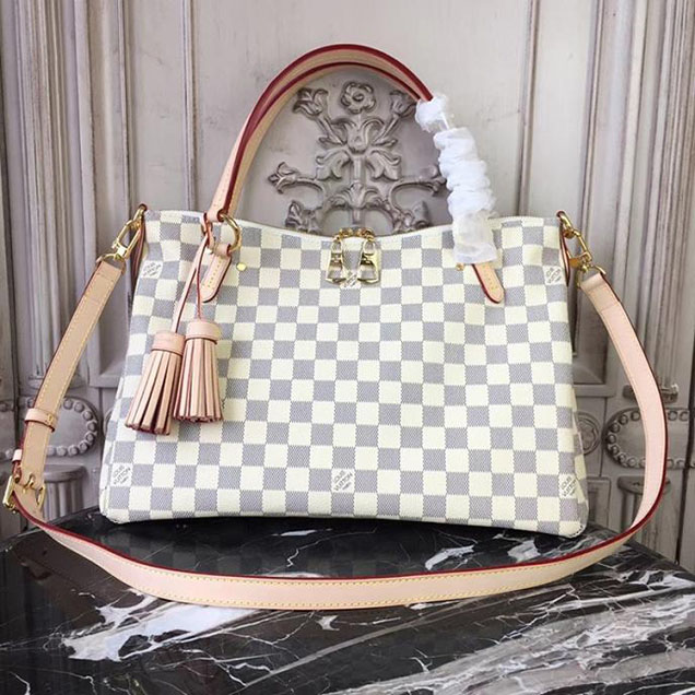 Сумка Louis Vuitton Damier Azur Canvas Lymington N40022 "White" фото № 2
