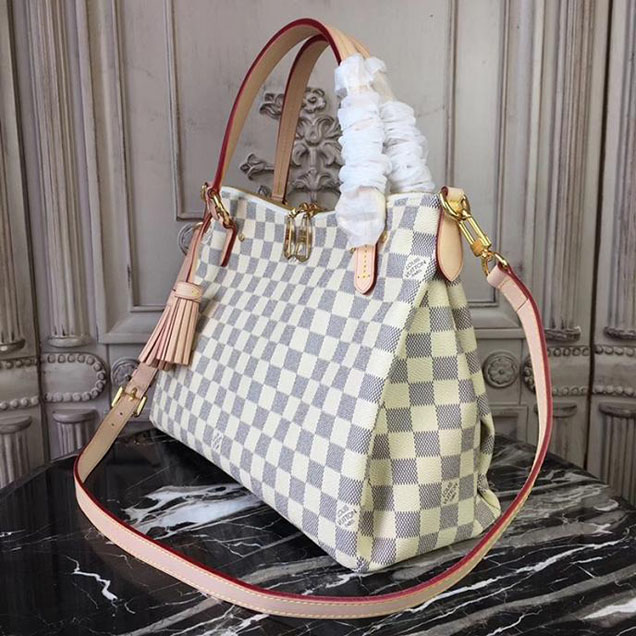 Сумка Louis Vuitton Damier Azur Canvas Lymington N40022 "White" фото № 3