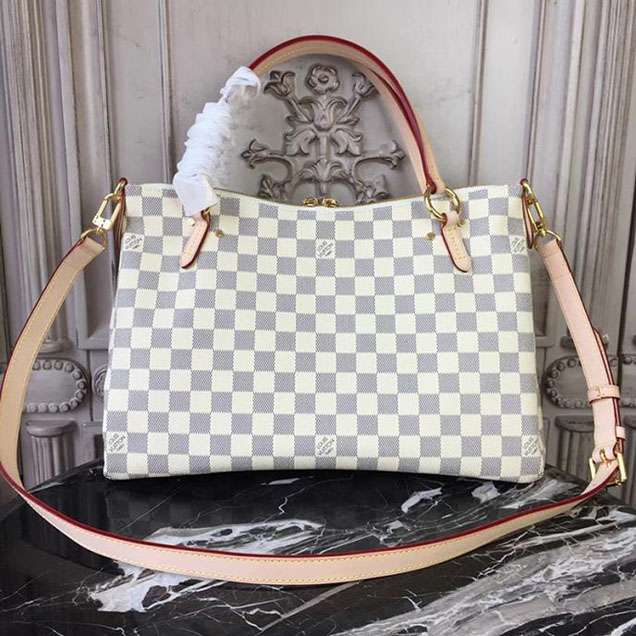 Сумка Louis Vuitton Damier Azur Canvas Lymington N40022 "White" фото № 4