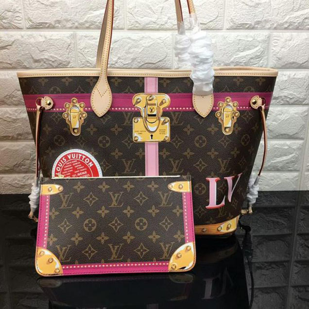 Сумка Louis Vuitton Monogram Canvas Neverfull MM M41390 "Brown" фото № 3
