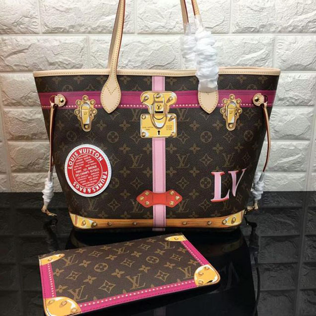 Сумка Louis Vuitton Monogram Canvas Neverfull MM M41390 "Brown" фото № 2