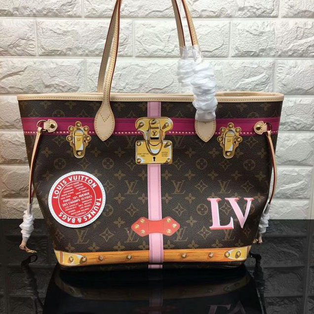 Сумка Louis Vuitton Monogram Canvas Neverfull MM M41390 "Brown" фото № 4