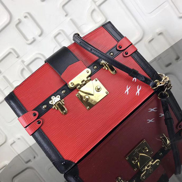 Сумка Louis Vuitton Epi Leather Trunk Clutch M51697 "Red" фото № 2