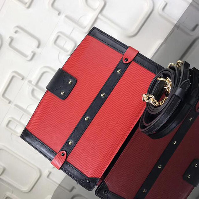 Сумка Louis Vuitton Epi Leather Trunk Clutch M51697 "Red" фото № 4