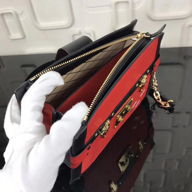 Сумка Louis Vuitton Epi Leather Trunk Clutch M51697 "Red" фото № 10