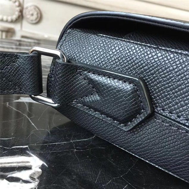 Сумка Louis Vuitton Taiga Leather Roman PM M32726 "Black" фото № 7