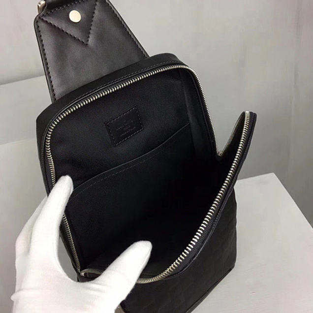 Сумка Louis Vuitton N41720 Avenue Sling Bag Damier Infini Leather "Black" фото № 9